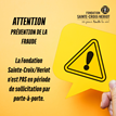 Sollicitation frauduleuse - Avis à la population